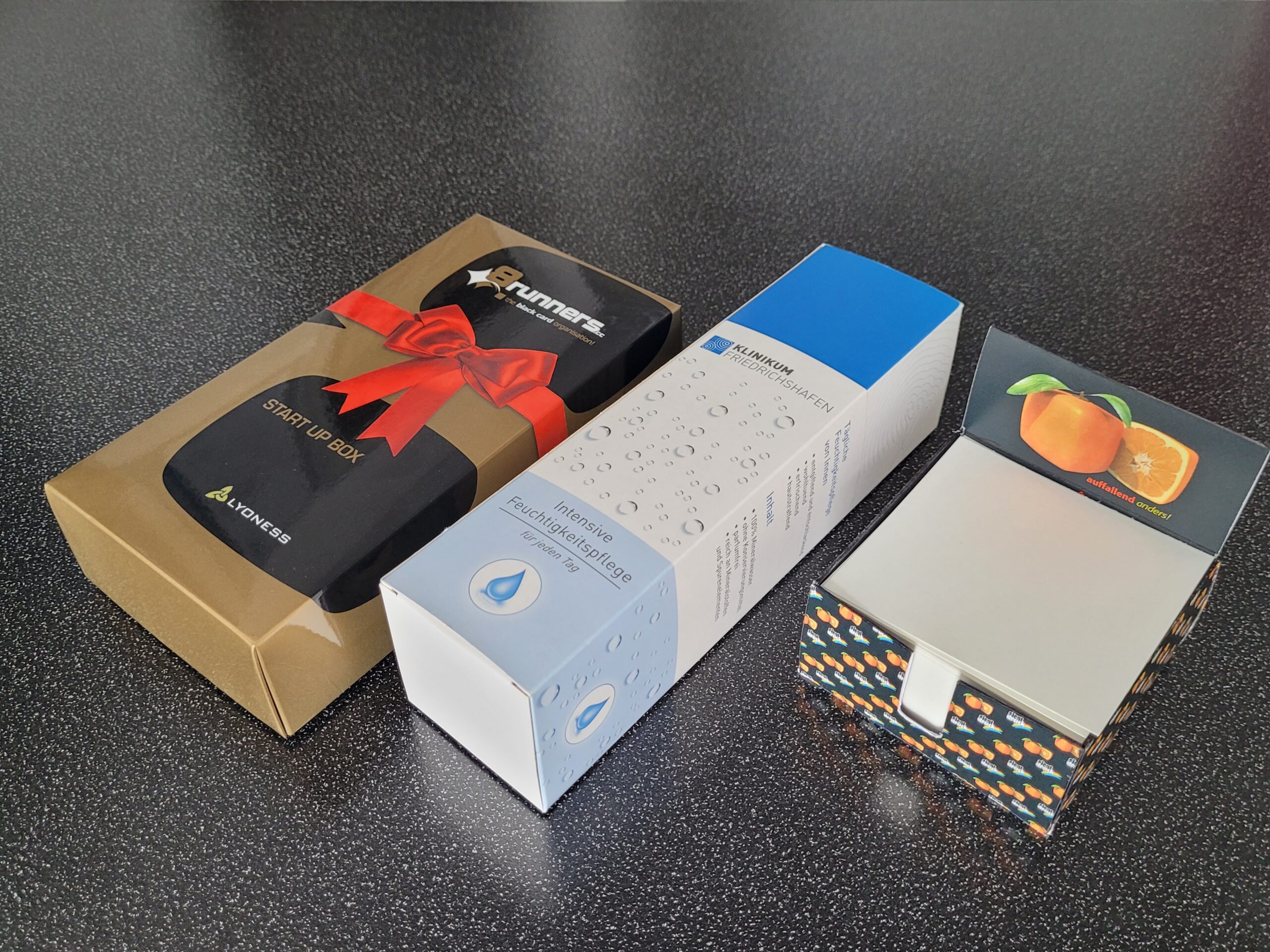 Verpackungen (Schuber, Banderolen, Sleeves, Faltschachteln) Siegl Druck